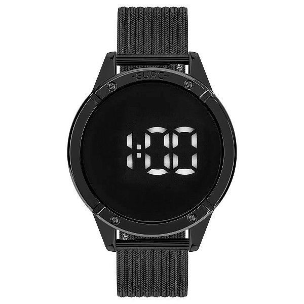 Relógio Euro Feminino Fashion Preto Digital EUBJ3912AC4F
