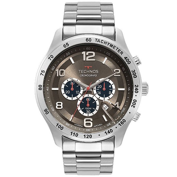 Relógio Technos Masculino Grandtech Prata JS25CG1C