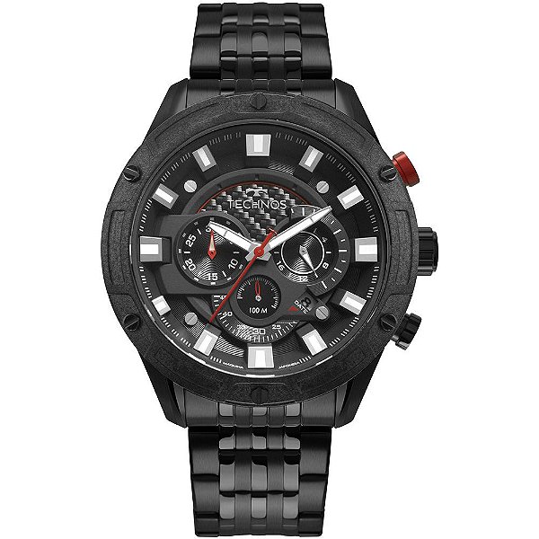 Relógio Technos Masculino Carbon Preto JS25CL4P