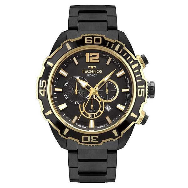 Relógio Technos Masculino Classic Legacy Preto JS26AS4P