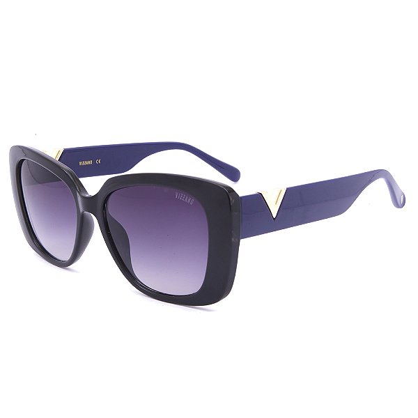 Óculos de Sol Solar Vizzano Ouro 124S C100 Quadrado Roxo