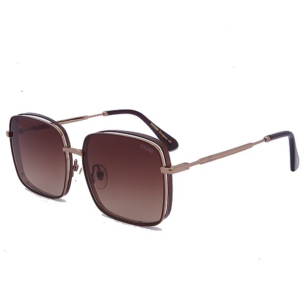 Óculos de Sol Solar Vizzano Ouro 126S C100 Quadrado Dourado