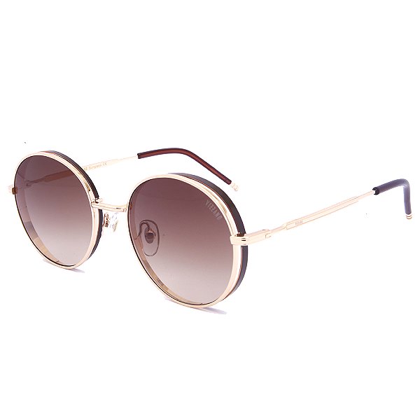 Óculos de Sol Solar Vizzano Ouro 127S C100 Degradê Marrom