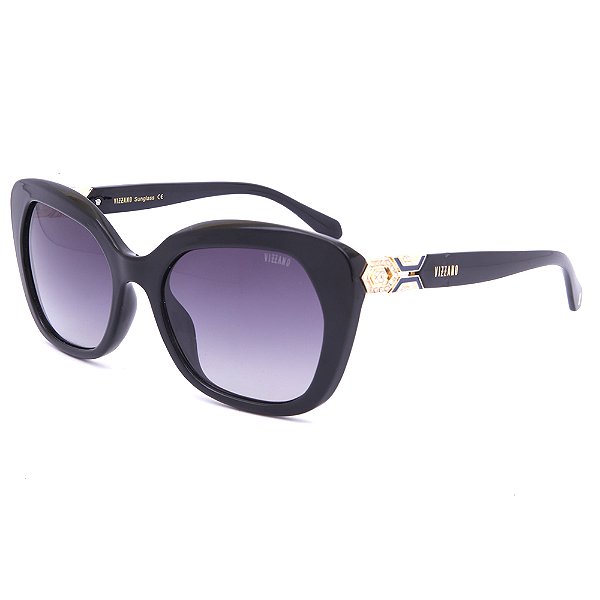 Óculos de Sol Solar Vizzano Ouro 128S C100 Degradê Preto
