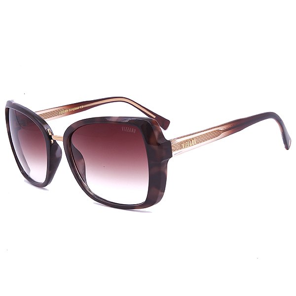 Óculos de Sol Solar Vizzano Ouro 130S C100 Degradê Bordô