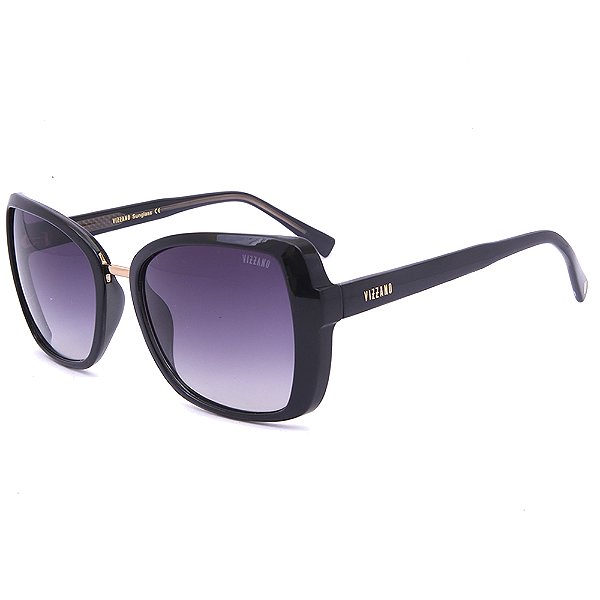 Óculos de Sol Solar Vizzano Ouro 130S C200 Degradê Preto