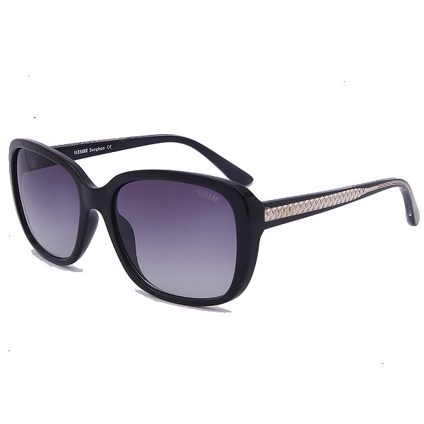 Óculos de Sol Solar Vizzano Ouro 32S AV123 Degradê Preto