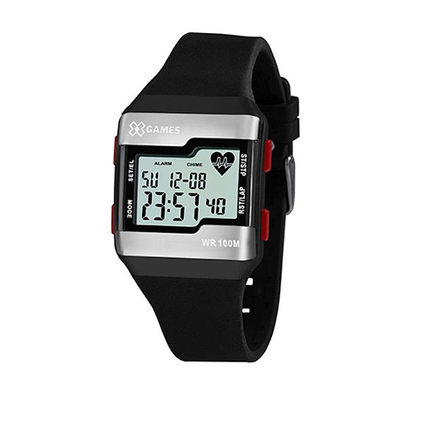 Relógio XGames Masculino Xport Preto e Prata XGPPD144BXPX