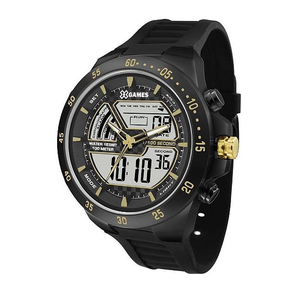 Relógio XGames Masculino Xtyle Preto XMNPA006BXPX