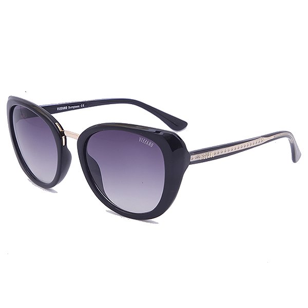 Óculos de Sol Solar Vizzano Ouro 16S AV123 Redondo Azul