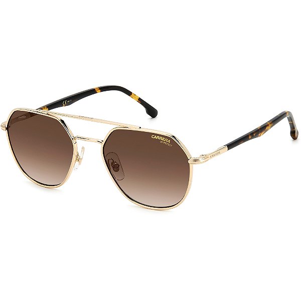 Óculos de Sol Carrera 303 S 06J 53HA Dourado Masculino