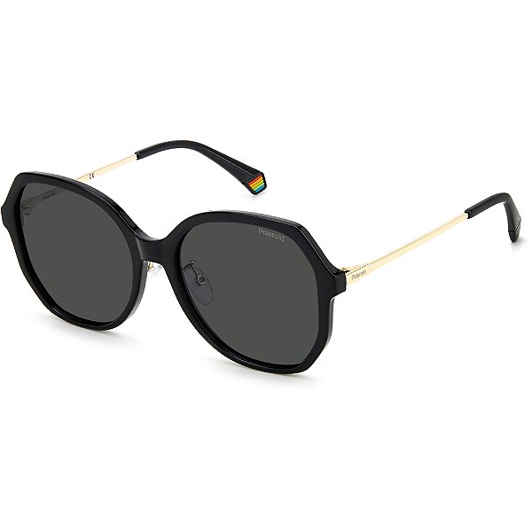 Óculos de Sol Polaroid 6177 G S 807 57M9 Preto Feminino