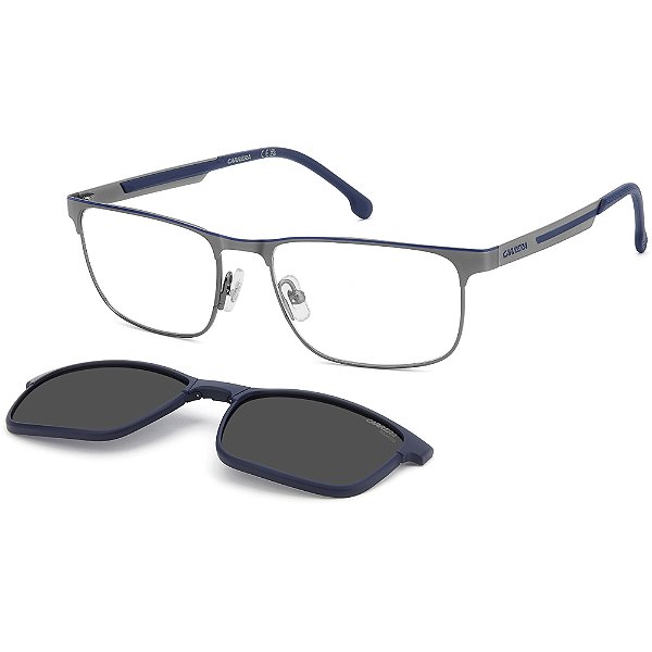Óculos de Sol Carrera 8921 Clip On V6D 5719 Cinza Masculino