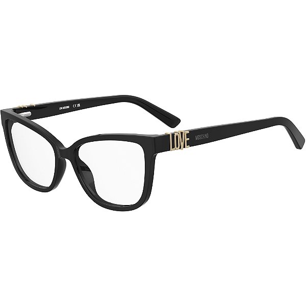 Armação Love Moschino 675 807 5516 Preto Feminino
