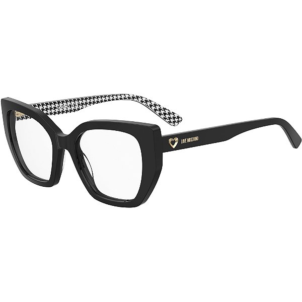 Armação Love Moschino 672 7RM 5319 Preto Feminino