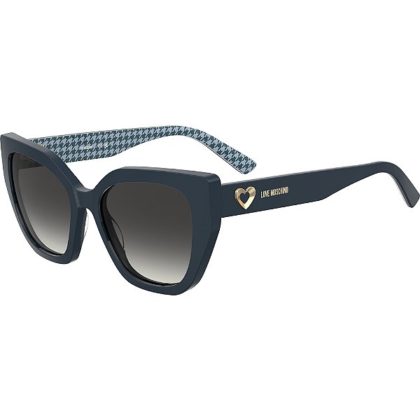 Óculos de Sol Love Moschino 098S S6F 549O Azul Feminino