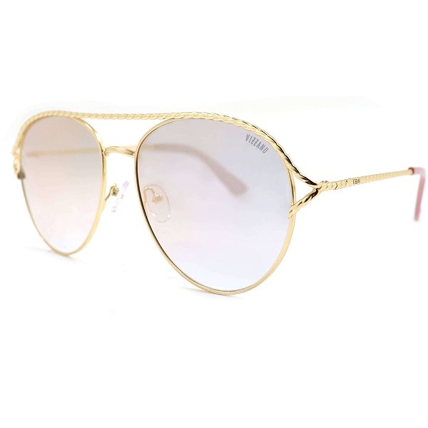 Óculos de Sol Milano Vizzano Magnetita AV456 Dourado Feminin