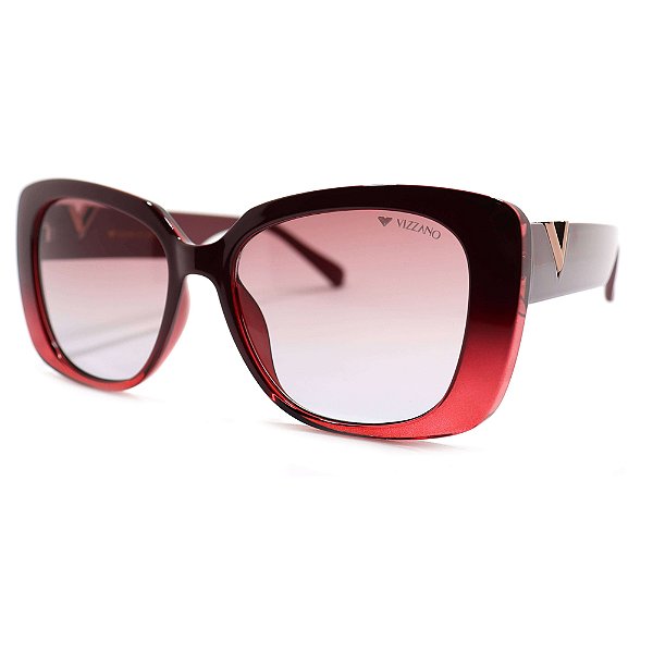 Óculos de Sol Milano Vizzano Ouro 124S C300 Rosa Feminino