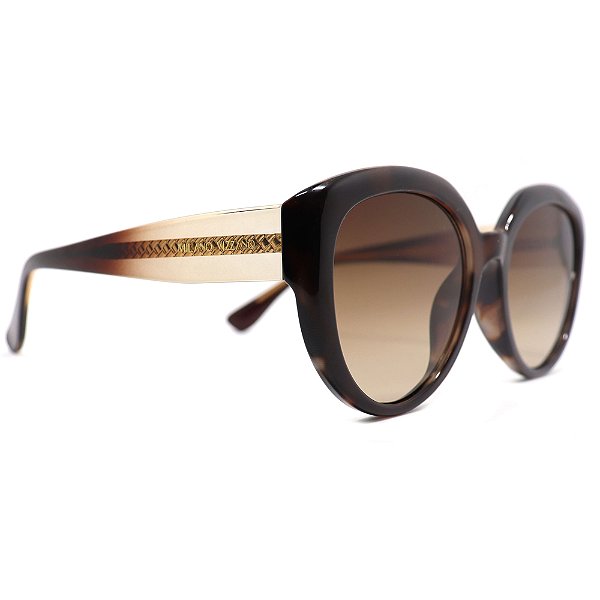 Óculos de Sol Milano Vizzano Ouro 151S AV100 Marrom Feminino
