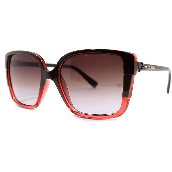 Óculos de Sol Milano Vizzano Ouro 188SL C100 Vermelho Femini