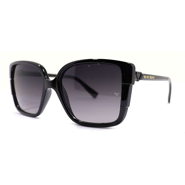 Óculos de Sol Milano Vizzano Ouro 188SL C300 Preto Feminino