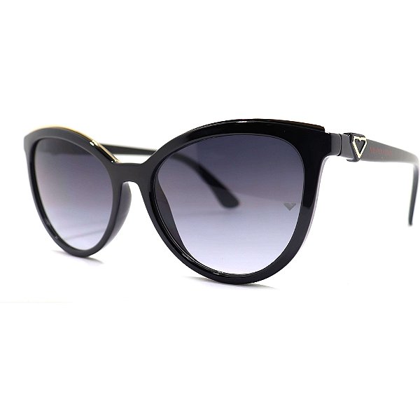 Óculos de Sol Milano Vizzano Ouro 201S C300 Preto Feminino