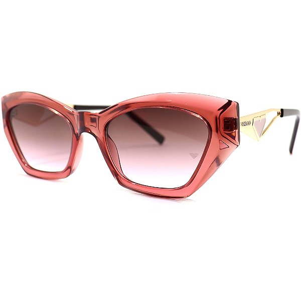 Óculos de Sol Milano Vizzano Ouro 216S C100 Rosa Feminino
