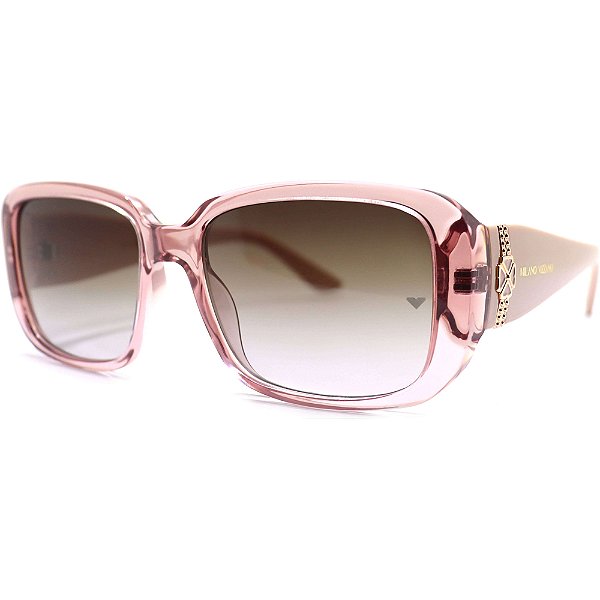 Óculos de Sol Milano Vizzano Ouro 217S C100 Rosa Feminino
