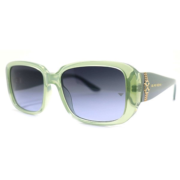Óculos de Sol Milano Vizzano Ouro 217S C200 Verde Feminino