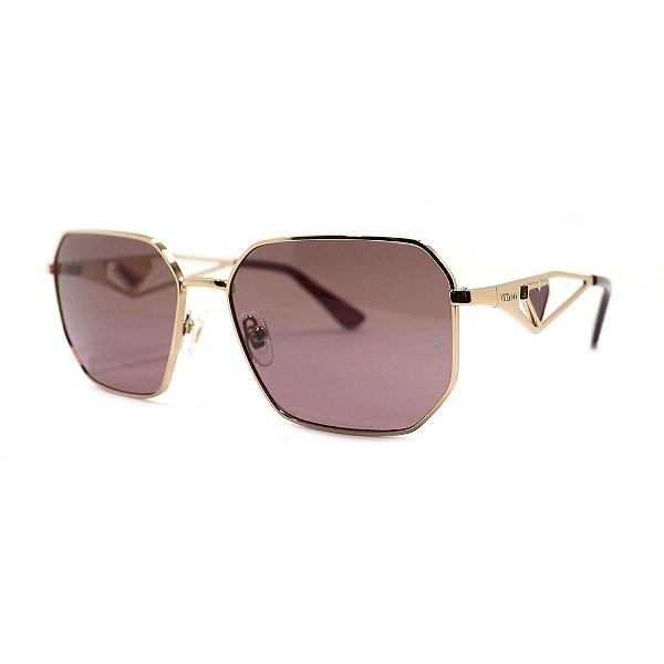 Óculos de Sol Milano Vizzano Ouro 222S C300 Dourado Feminino