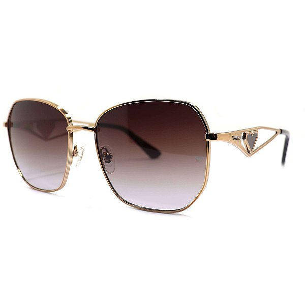 Óculos de Sol Milano Vizzano Ouro 223S C300 Dourado Feminino