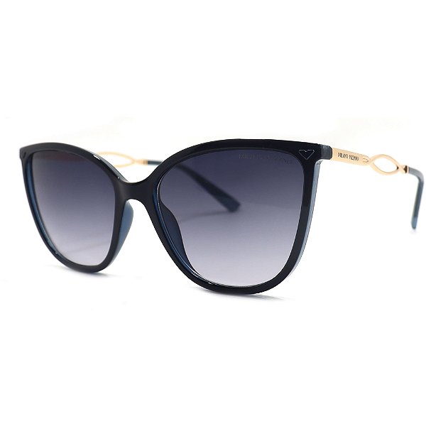 Óculos de Sol Milano Vizzano Ouro 236SL C100 Preto Feminino