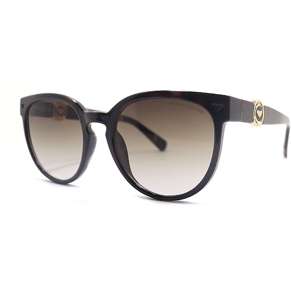 Óculos de Sol Milano Vizzano Ouro 239SL C200 Marrom Feminino