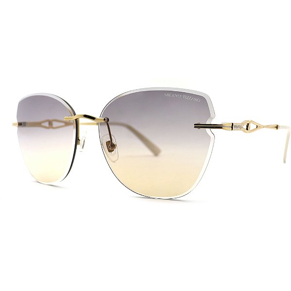 Óculos de Sol Milano Vizzano Ouro 273SL C100 Dourado Feminin