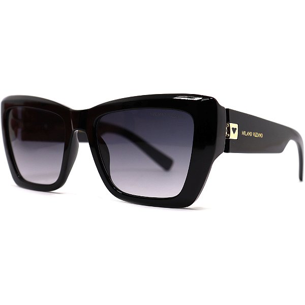 Óculos de Sol Milano Vizzano Ouro 275SL C200 Preto Feminino