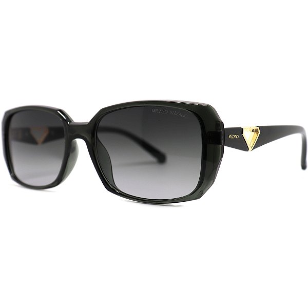 Óculos de Sol Milano Vizzano Ouro 296SL C100 Preto Feminino