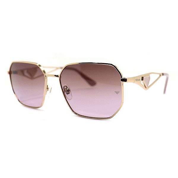 Óculos de Sol Milano Vizzano Ouro 222S C200 Dourado Feminino