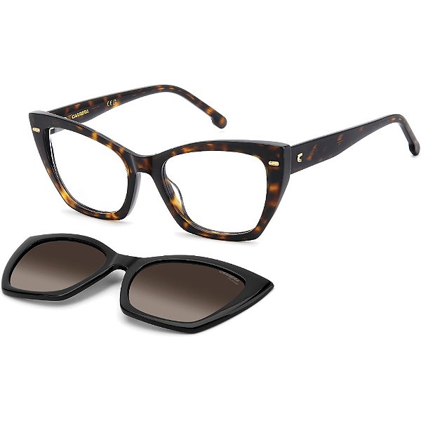 Óculos de Sol Carrera 3036C 086 5317 ClipOn Marrom Feminino