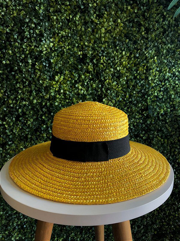 Chapéu De Palha Amarelo