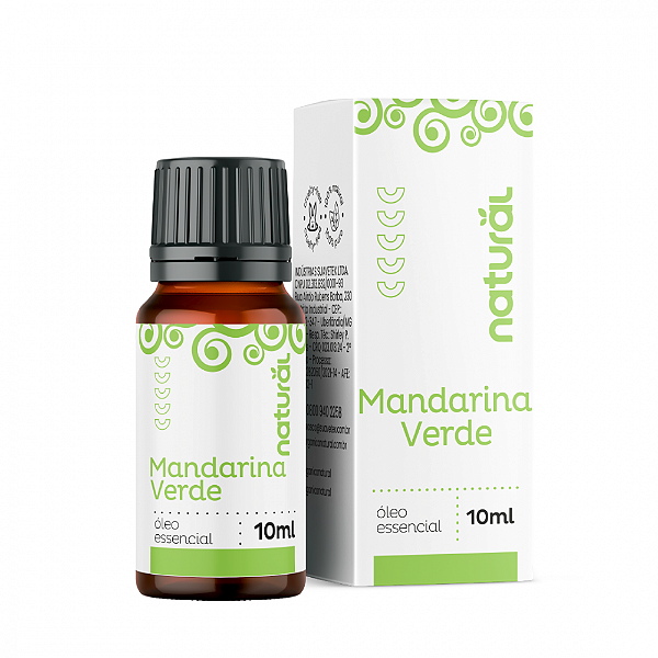 Óleo Essencial de Mandarina Verde 100% Puro Orgânico Natural 10mL