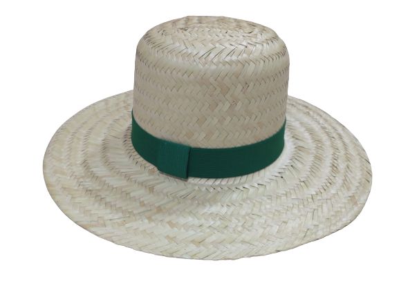 Chapéu  Feminino de Palha Luxo Com Fita na Copa  20 Unidades