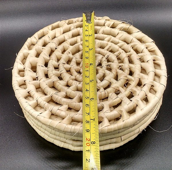 Sousplat de Palha De Carnaúba  Tamanho 20cm - 6 unidades