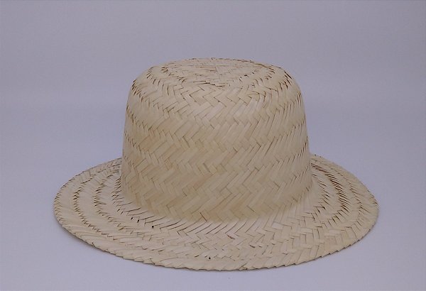 Chapéu Brasilia de Palha de Carnaúba  aba 6 cm INFANTIL 100 Unidades