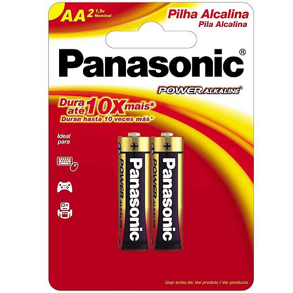 Pilha AA Panasonic com 2 Unidades