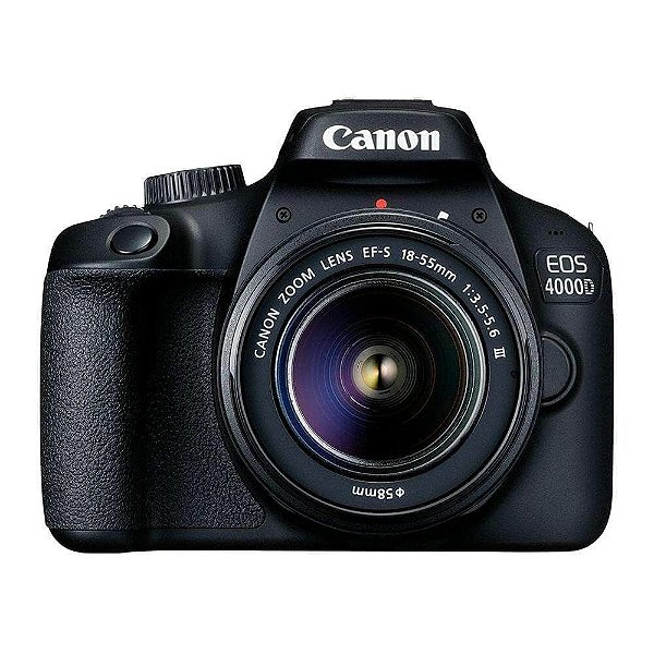 Câmera Canon EOS 4000D Rebel T100 Kit EF-S 18-55mm DC III Versão Europeia