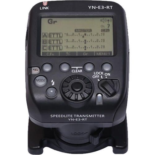 Transmissor Rádio Flash TTL Yongnuo YN-E3-RT para Canon