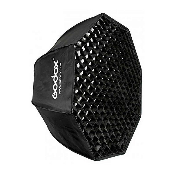 Softbox Godox OCTASB-FW120 Octogonal 120cm com Grid para Flash com Sistema Bowen