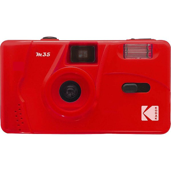 Câmera Analógica Kodak M35 com Flash Vermelha