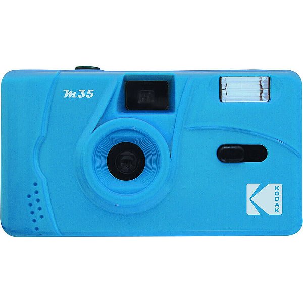 Câmera Analógica Kodak M35 com Flash Azul Claro