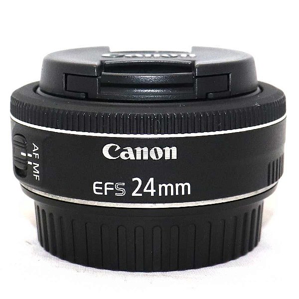 Lente Canon EF-S 24mm f/2.8 STM Seminova